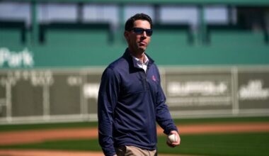 Red Sox chief baseball officer Craig Breslow. Boston Red Sox Spring Training at Jet Blue Park in Fort Myers, FL.
