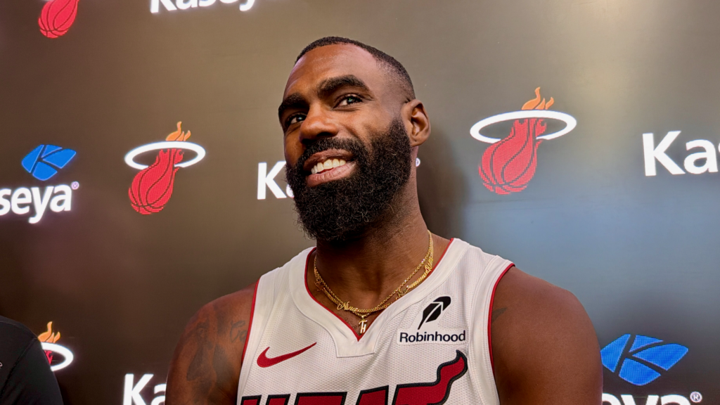 Tim Hardaway Jr. interview at 2026 Miami Heat NBA Media Day