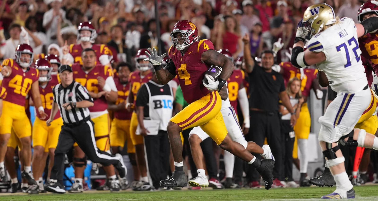 No. 18 USC Football Rallies Past Washington 25-21 With Jahkeem Stewart’s Fumble Return TD, More Big Defensive Plays