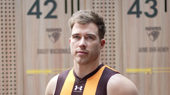 Fresh start: Zach Merrett said he contemplated signing a contract extension with the Bombers, but that was before the season fell apart.