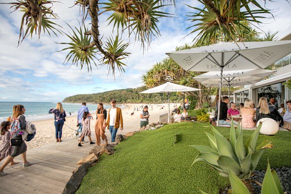 Noosa Main Beach beside Hastings Street.