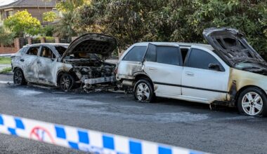 Melbourne arson attacks: Six cars firebombed in a single night across Melbourne suburbs