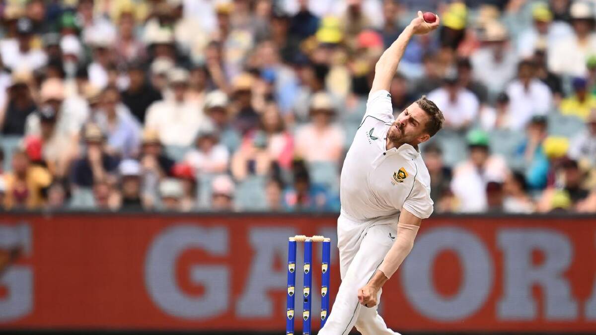 Fiery paceman Anrich Nortje is playing his first Test for South Africa since March 2023. (Joel Carrett/AAP PHOTOS)
