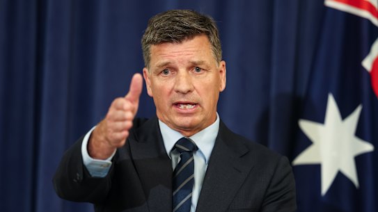 Opposition Leader Angus Taylor.