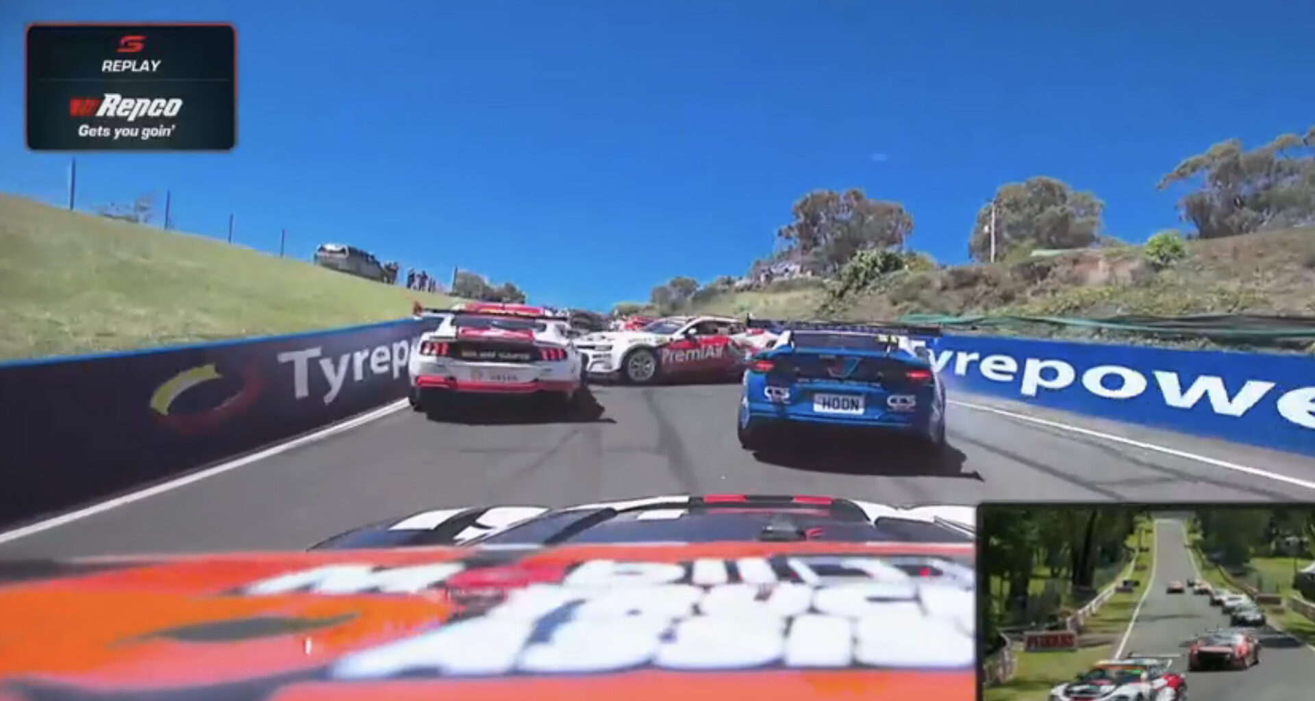 Supercars news: PremiAir Camaro spun in opening lap Bathurst 1000 clash