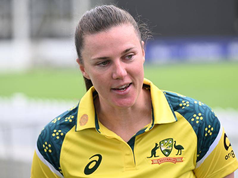 Expecting rain: Australia skipper Tahlia McGrath has sent Bangladesh in to bat in the second ODI. Photo: Darren England/AAP PHOTOS