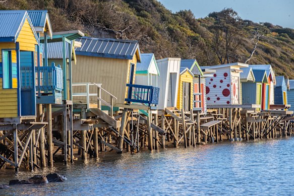 Coastal erosion is a growing problem across the state, including in Mount Martha North, where bathing boxes are at risk.