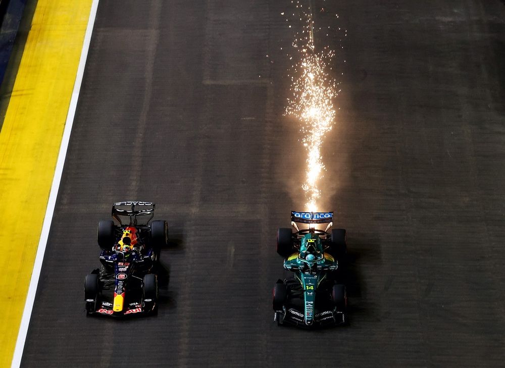 Fernando Alonso, Aston Martin Racing, Isack Hadjar, Red Bull Racing