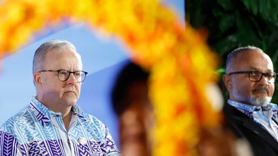 Australia’s sales of fossil fuels were in focus during frank conversations on the island nation of Tuvalu.
