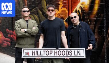 Hilltop Hoods honoured with laneway and mural in Adelaide CBD