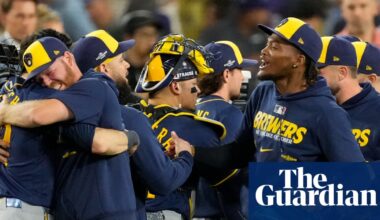 Brilliant Brewers reach first World Series since 1982 as Dodgers blow 4-0 lead | MLB