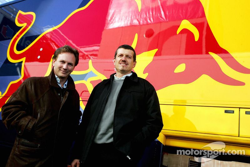 Christian Horner and Guenther Steiner in 2005