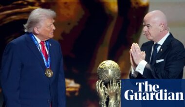 Infantino told by top Fifa figures to scrap or depoliticise peace prize after Trump furore | Fifa