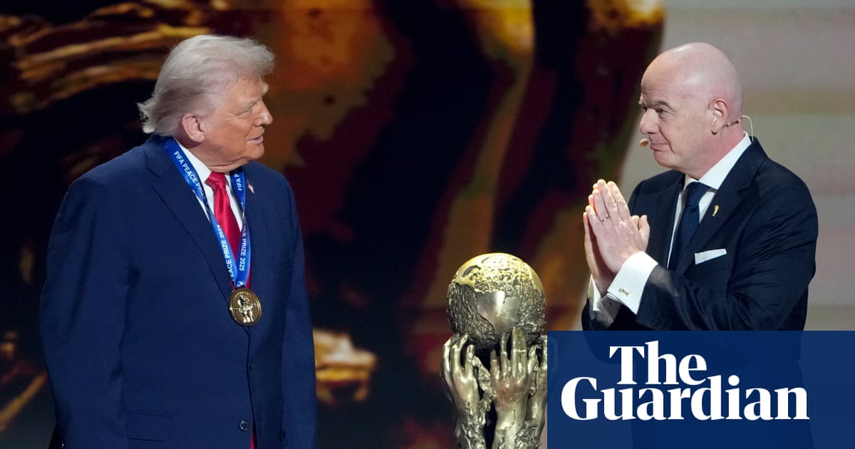 Infantino told by top Fifa figures to scrap or depoliticise peace prize after Trump furore | Fifa