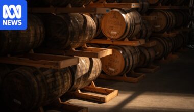 The worldwide whisky downturn is putting Tasmania's top shelf industry on edge