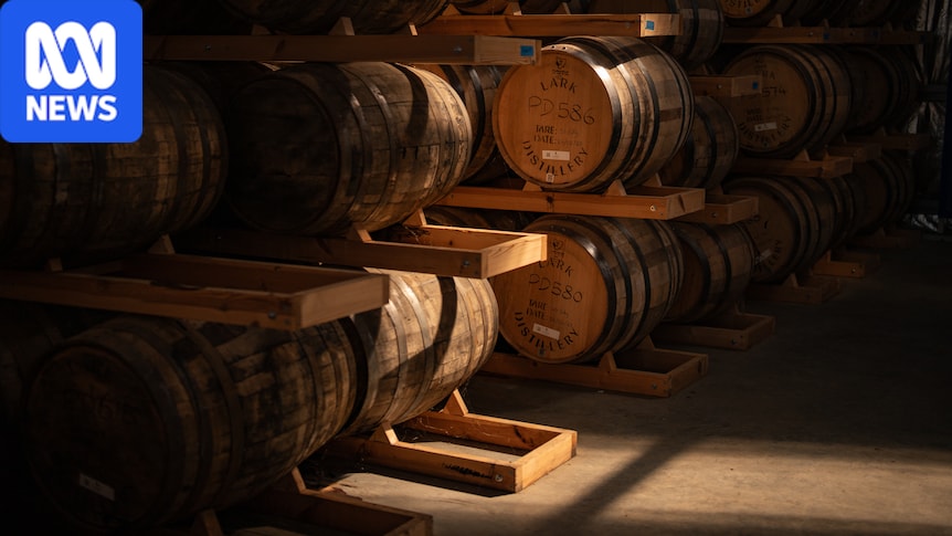 The worldwide whisky downturn is putting Tasmania's top shelf industry on edge
