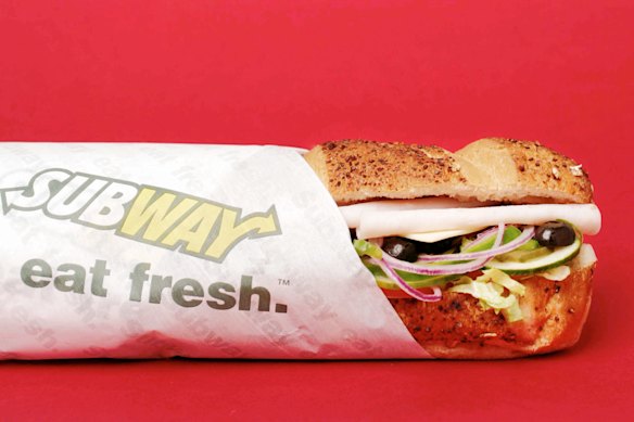 Subway: pick the six-inch sub and choose a chicken filling.
