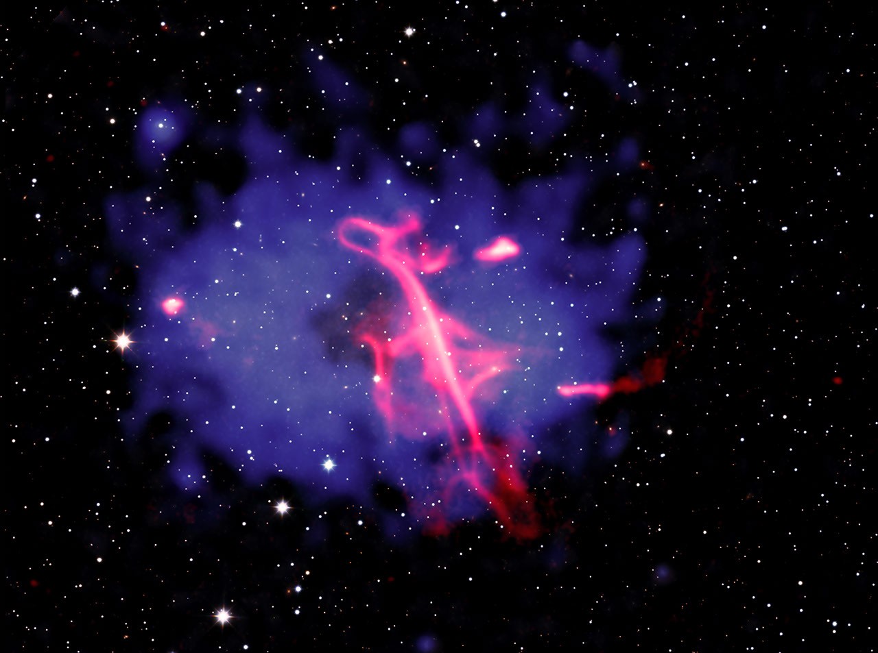 APOD: 2026 October 19 - Treble Clef: Unusual X-ray Hot Radio Source