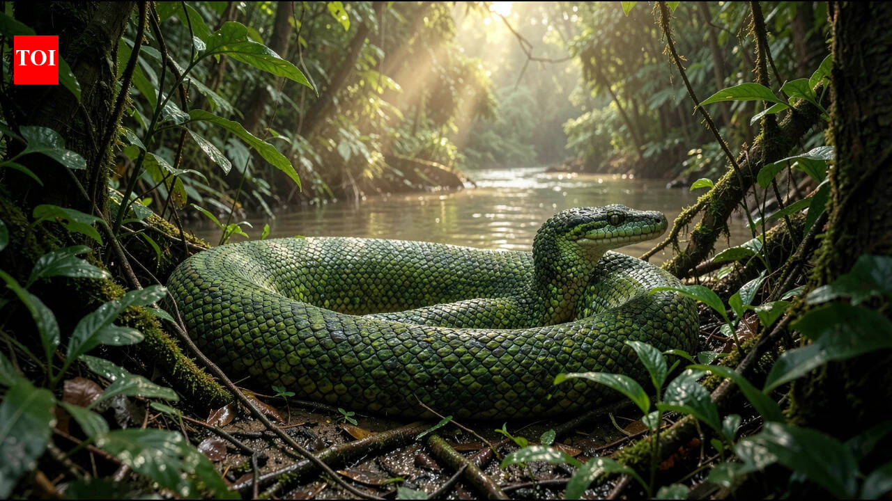 Radio tags reveal how giant green anacondas hide underwater in the Amazon; researchers spotted them at just 17.7% of tracked locations |