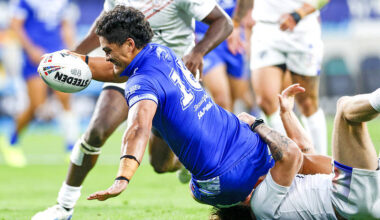 Samoa gut France in Rugby League World Cup