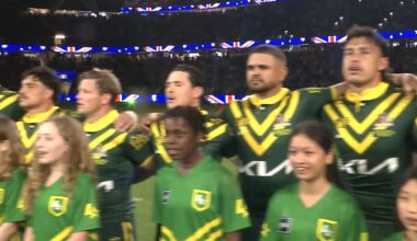 ‘We are a disgrace’: Kangaroos players torched in ugly national anthem storm