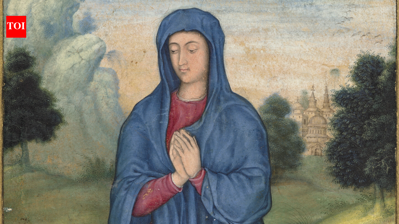 Around 1600, a Mughal artist painted the Virgin Mary after European images reached Emperor Akbar's court; 426 years later, the tiny painting sold in London for £152,400, more than three times its highest estimate