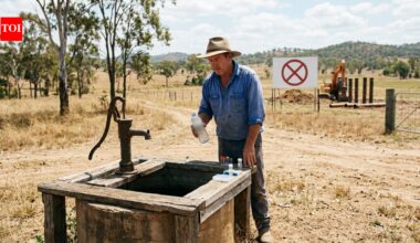 A Queensland farmer says his family’s 140-year-old well turned cloudy after neighbouring water tests; the council has rejected a bottling plant linked to a 96-million-litre annual groundwater licence﻿ | World News