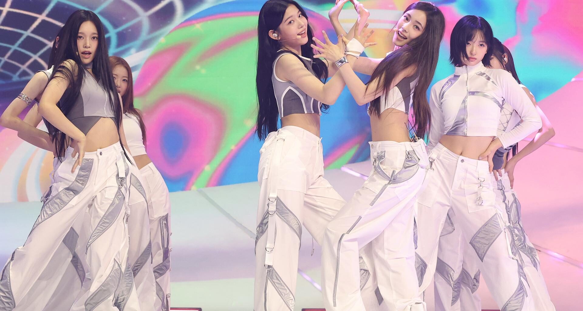 Members of K-pop girl group A2O LITE perform during A2O Entertainment