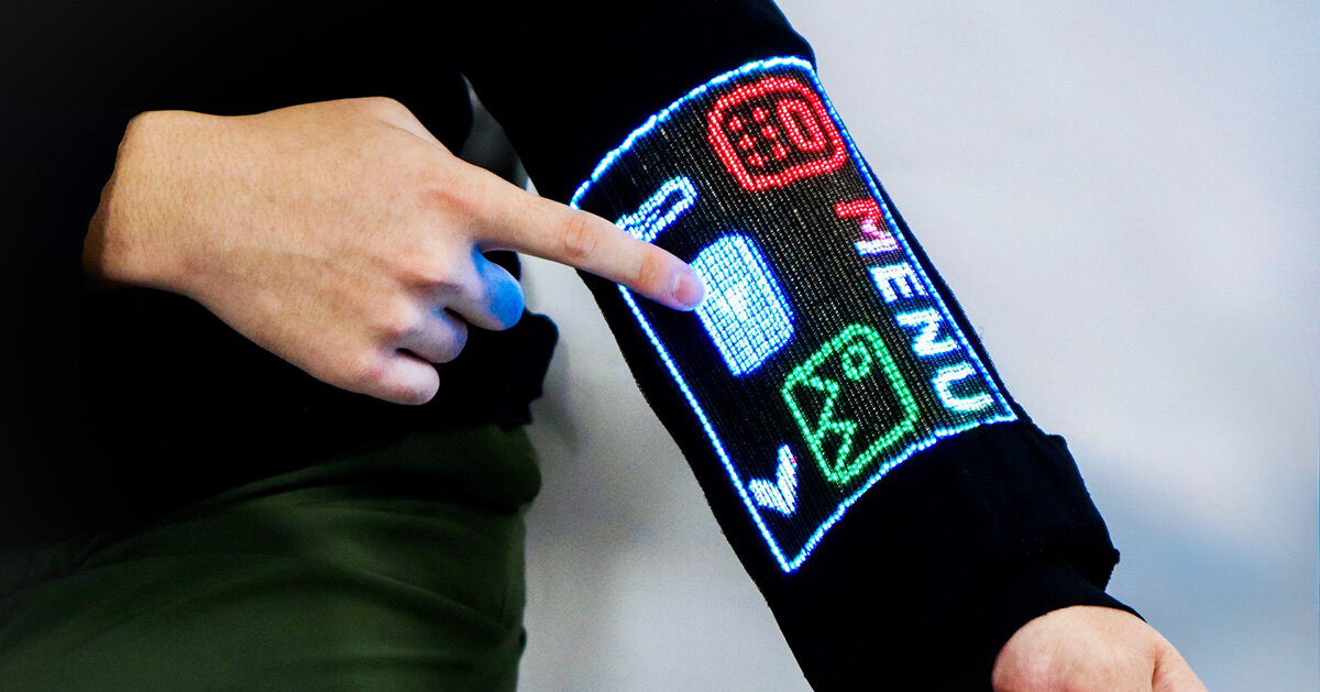 electronic fibers turn fabric into washable touchscreen