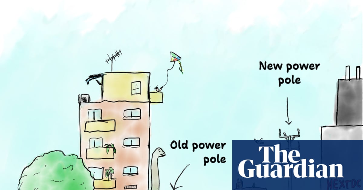 How tall are the AI datacentre power poles that sparked a community backlash in Melbourne? | Datacentres - Australia