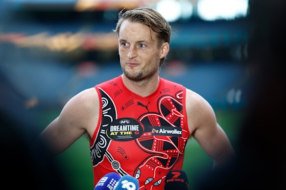 The young Bombers will need a big lift out of their leaders, including Mason Redman, in 2027.