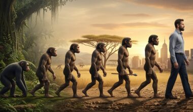 Evolution of ape to man
