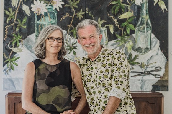 Richard Morecroft alongside his partner Alison Mackay in 2022. 
