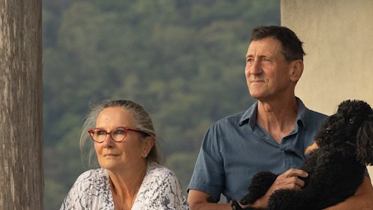 Former ABC weatherman Graham Creed and his wife Bridgit English built a house from hemp.