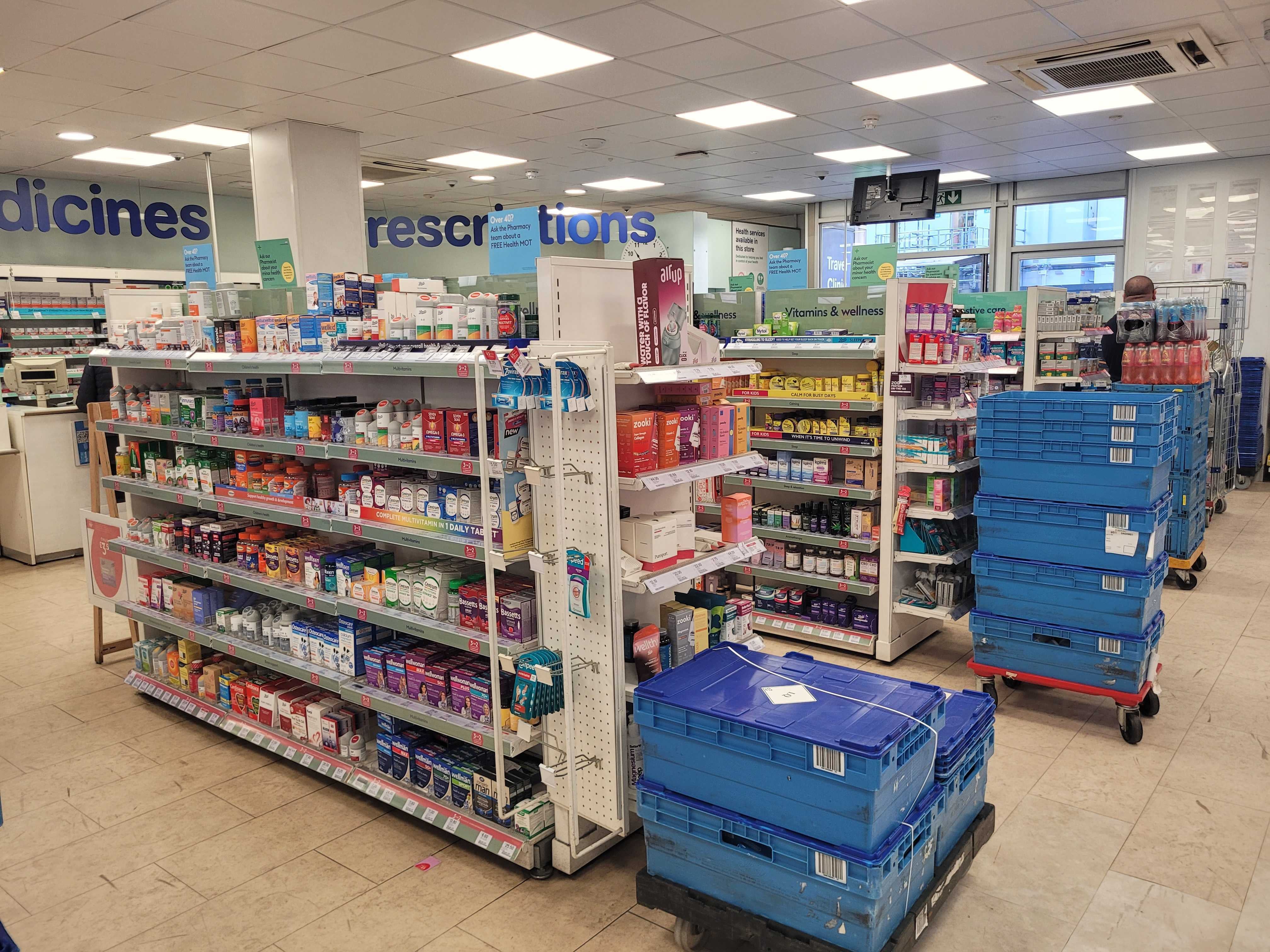Grimy floors in a generic branch in London
