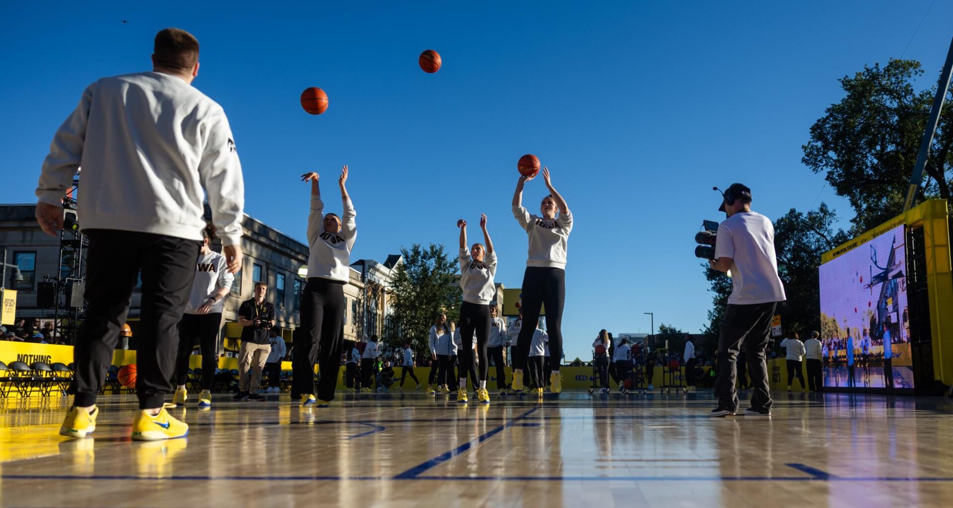 Photos: Caitlin 1 launch with Iowa women's basketball