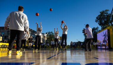 Photos: Caitlin 1 launch with Iowa women's basketball