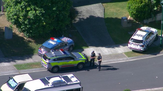 Police surrounded the Kallangur home for hours. 