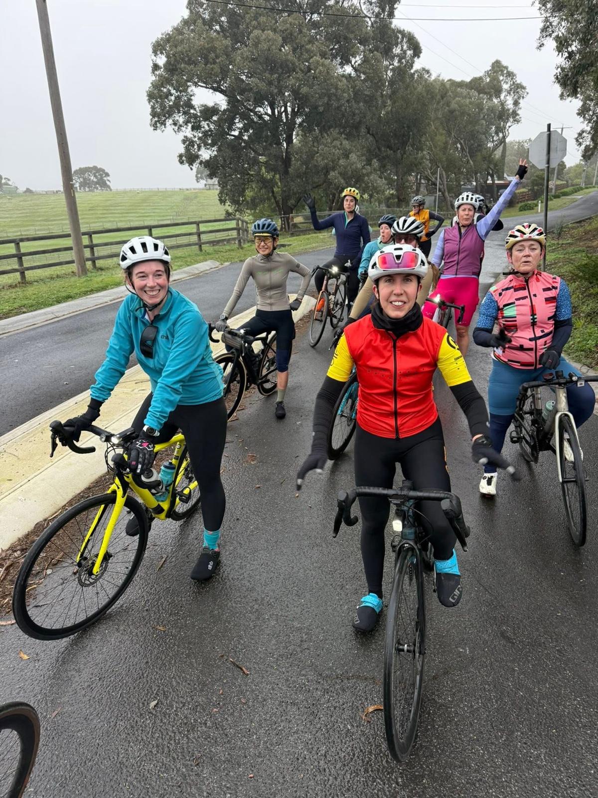 Hawthorn Cycling Club members taking part in the ShePeaks program. Picture: Supplied.