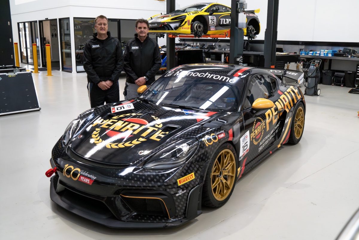 The Team Soutar Motorsport GT4 Porsche of Marty Craggill and Tom Sandow.