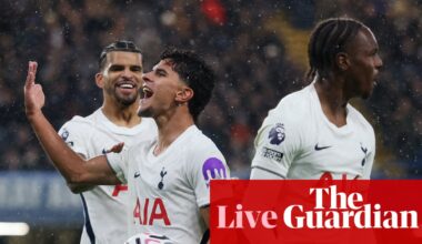 Chelsea 0-2 Tottenham: Premier League – live | Premier League