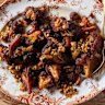 Fried cauliflower with caramelised onion, currants and pine nuts from Rumi by Joseph Abboud.