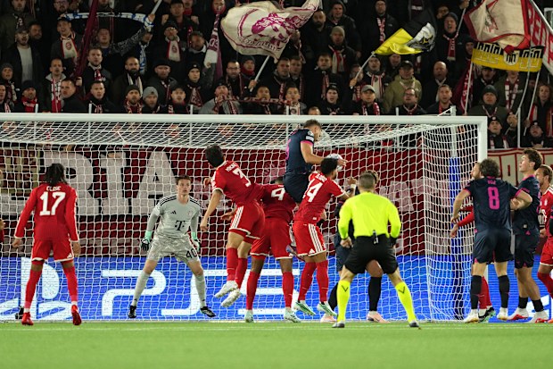 Stensness scored the opening goal against Bayern Munich.