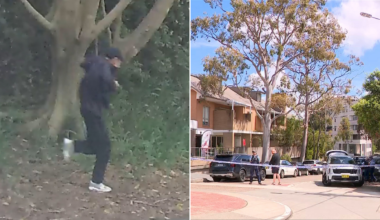 Dulwich Hill manhunt: Police release image of suspected gunman after car set alight in Sydney’s Inner West
