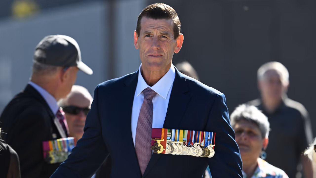 Ben Roberts-Smith attends 25th Afghanistan war anniversary in Canberra