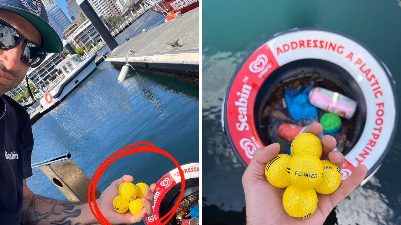 ‘Dumb idea’: Sydney Harbour golf promotion sparks plastic pollution row