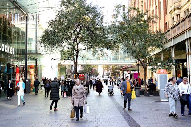 Interest rate hikes may reduce consumer spending in places like Sydney's Pitt Street Mall (pictured).