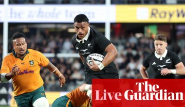 New Zealand v Australia: Bledisloe Cup rugby union international – live | Bledisloe Cup