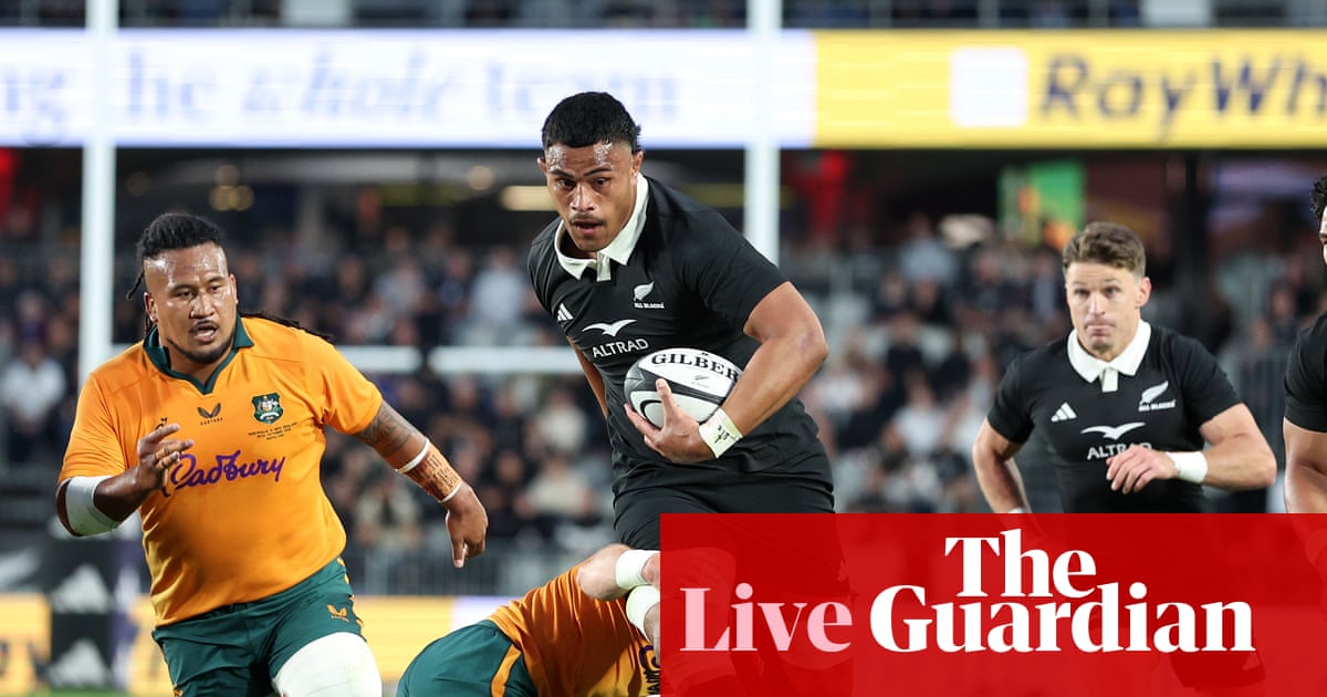 New Zealand v Australia: Bledisloe Cup rugby union international – live | Bledisloe Cup