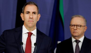 Labor source tells News24 host Sharri Markson business figures believe Anthony Albanese has thrown Jim Chalmers 'under the bus' amid sinking polls for Labor